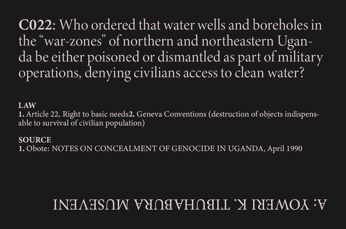 Water Sources