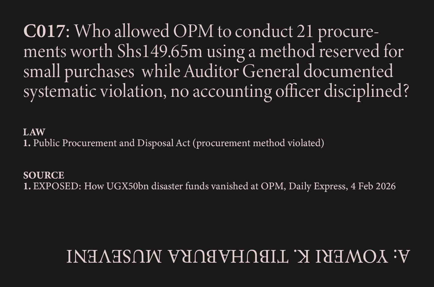 OPM Procurements