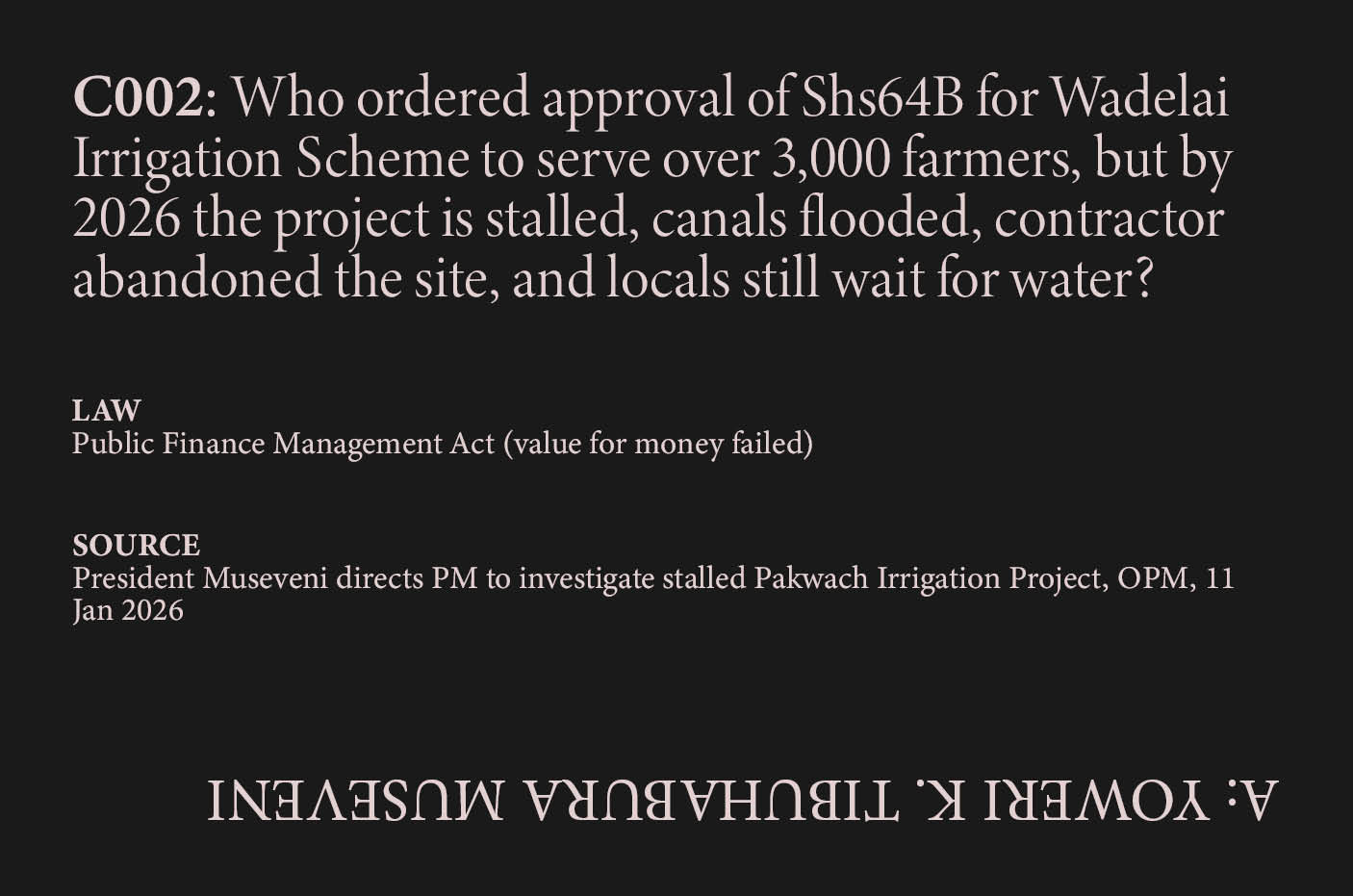 Wadelai Irrigation