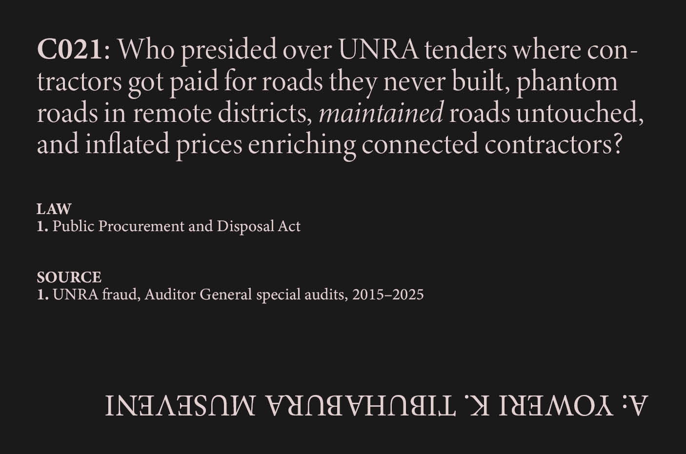 UNRA Contracts
