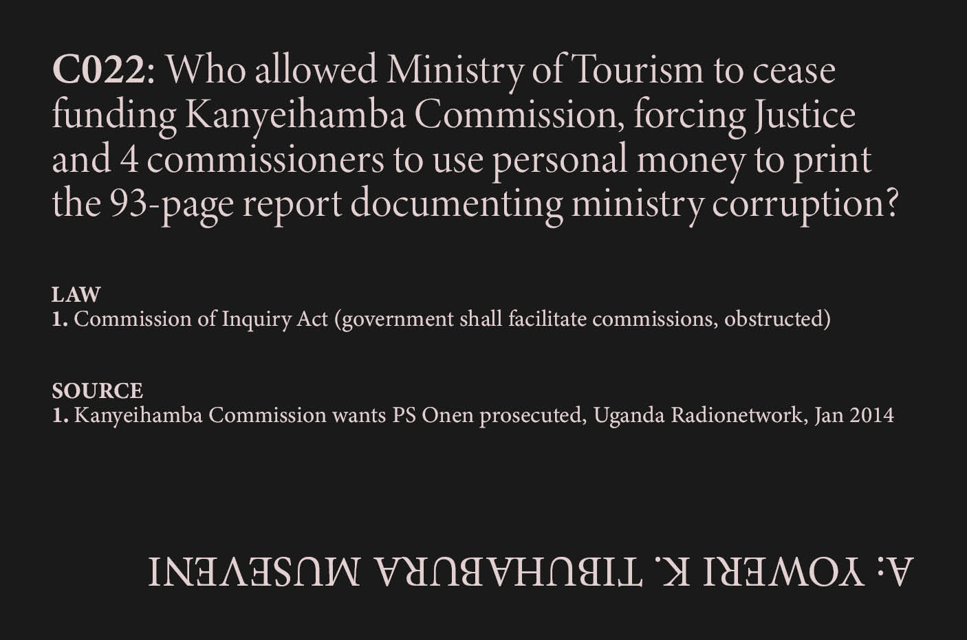 Kanyeihamba Commission