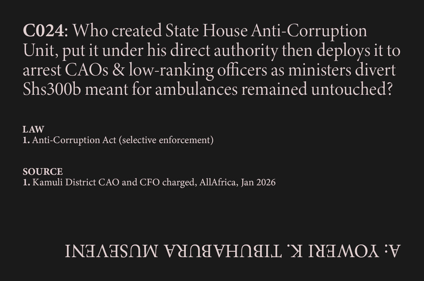 State House Anti-Corruption