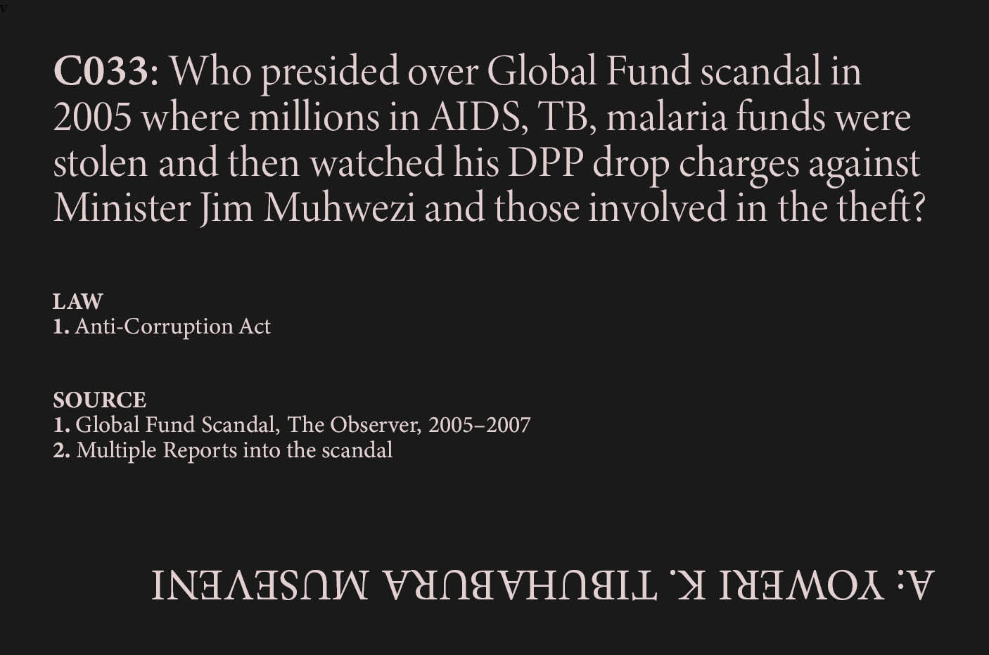 Global Fund Scandal