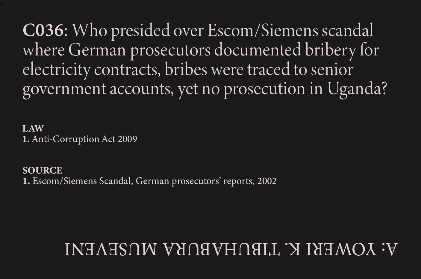 Escom Siemens Bribery