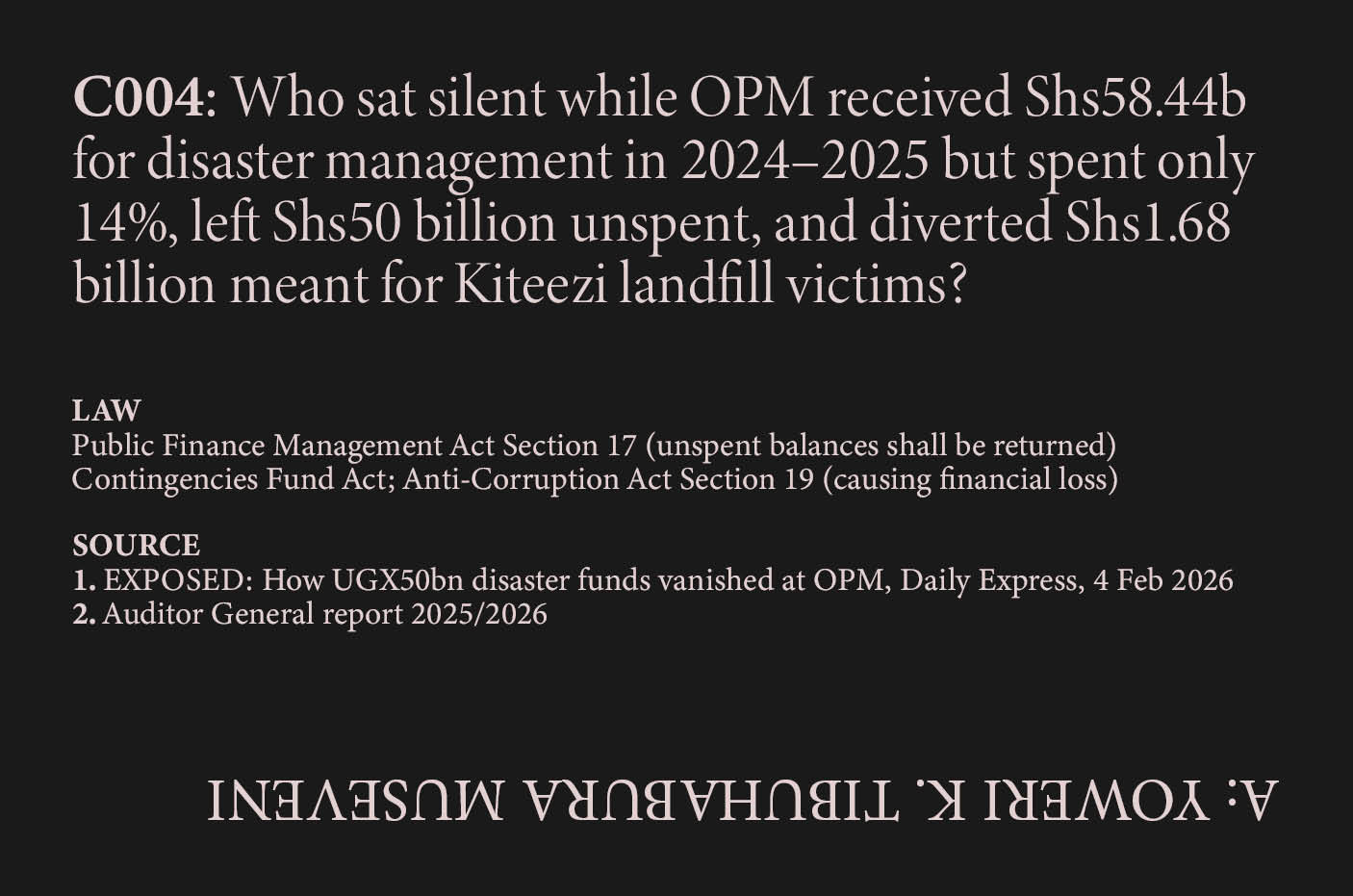 OPM Disaster Funds