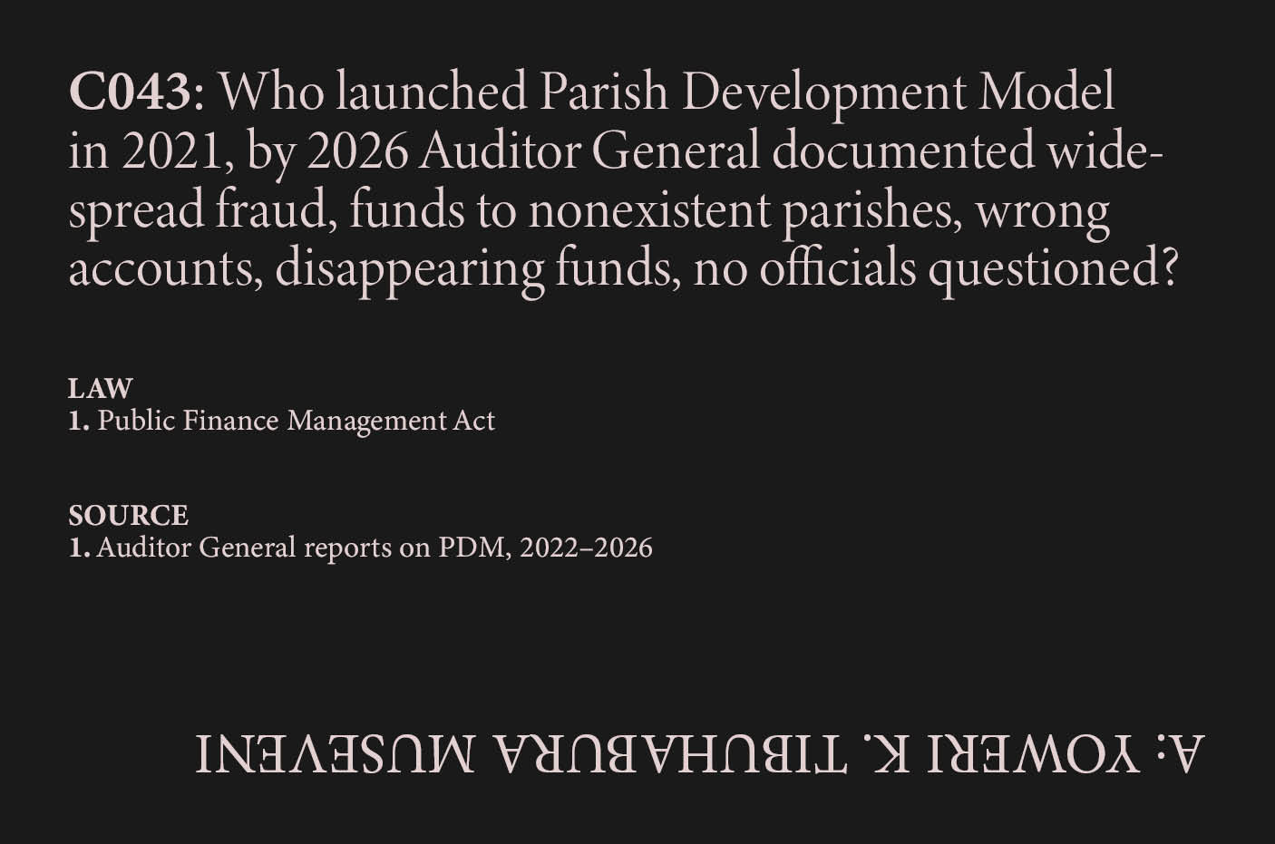 PDM Fraud