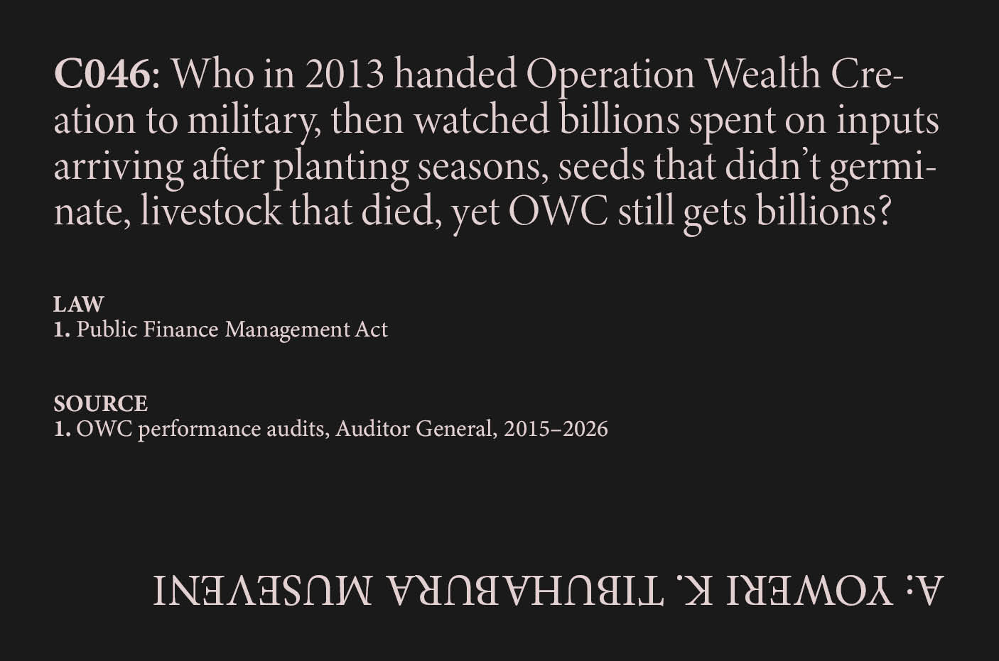 OWC Failure