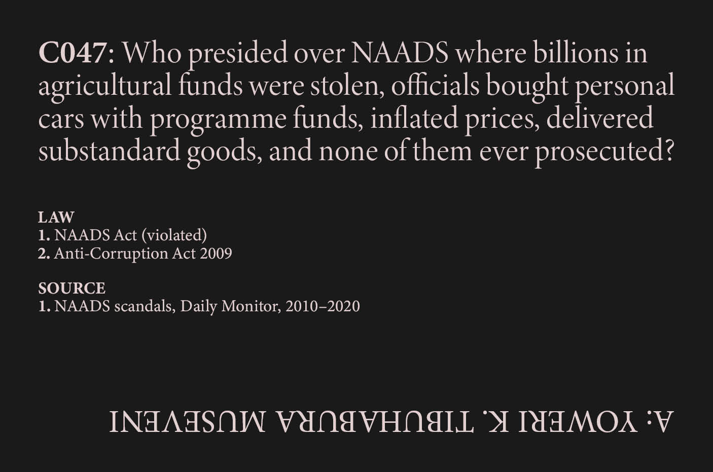 NAADS Scandal