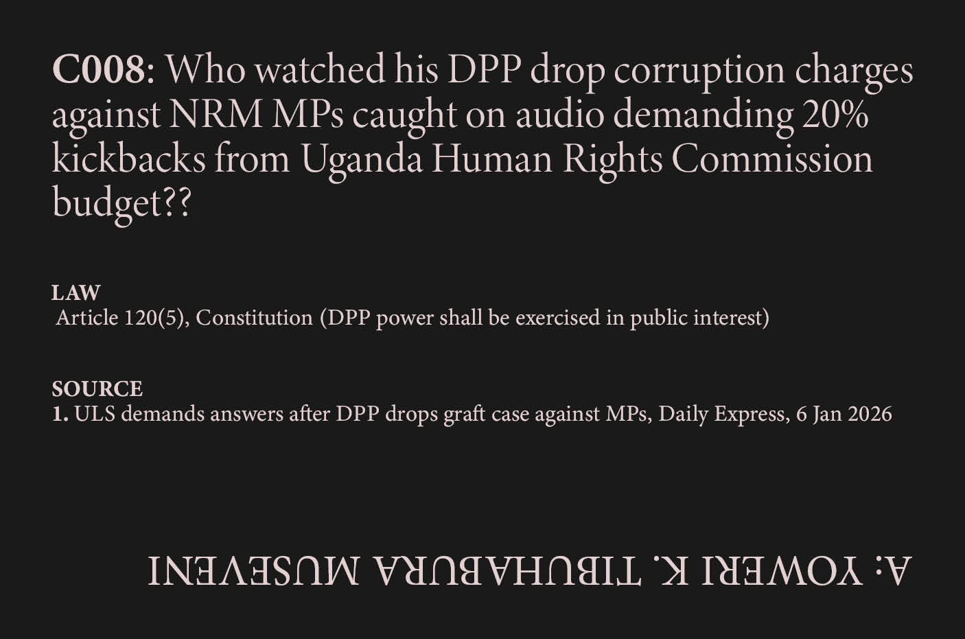 MPs Kickbacks