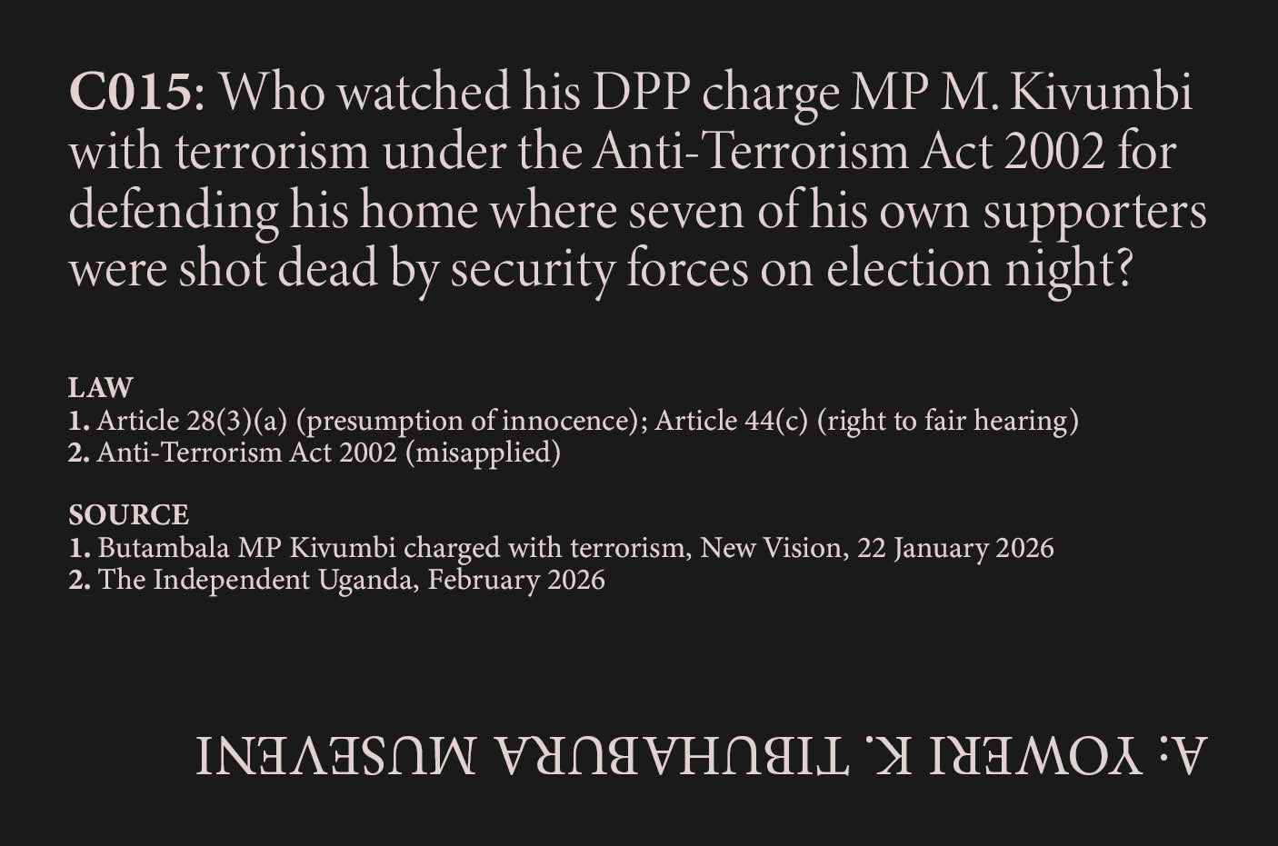 Kivumbi Charged