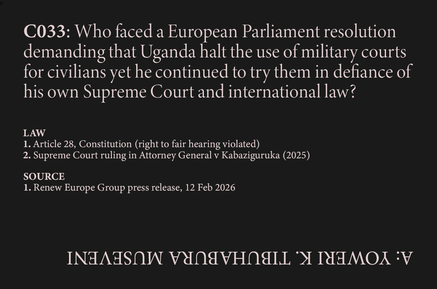 EU Military Trials