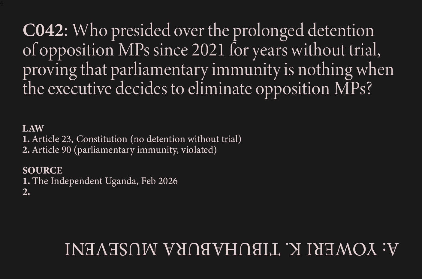 Ssewanyana Detention