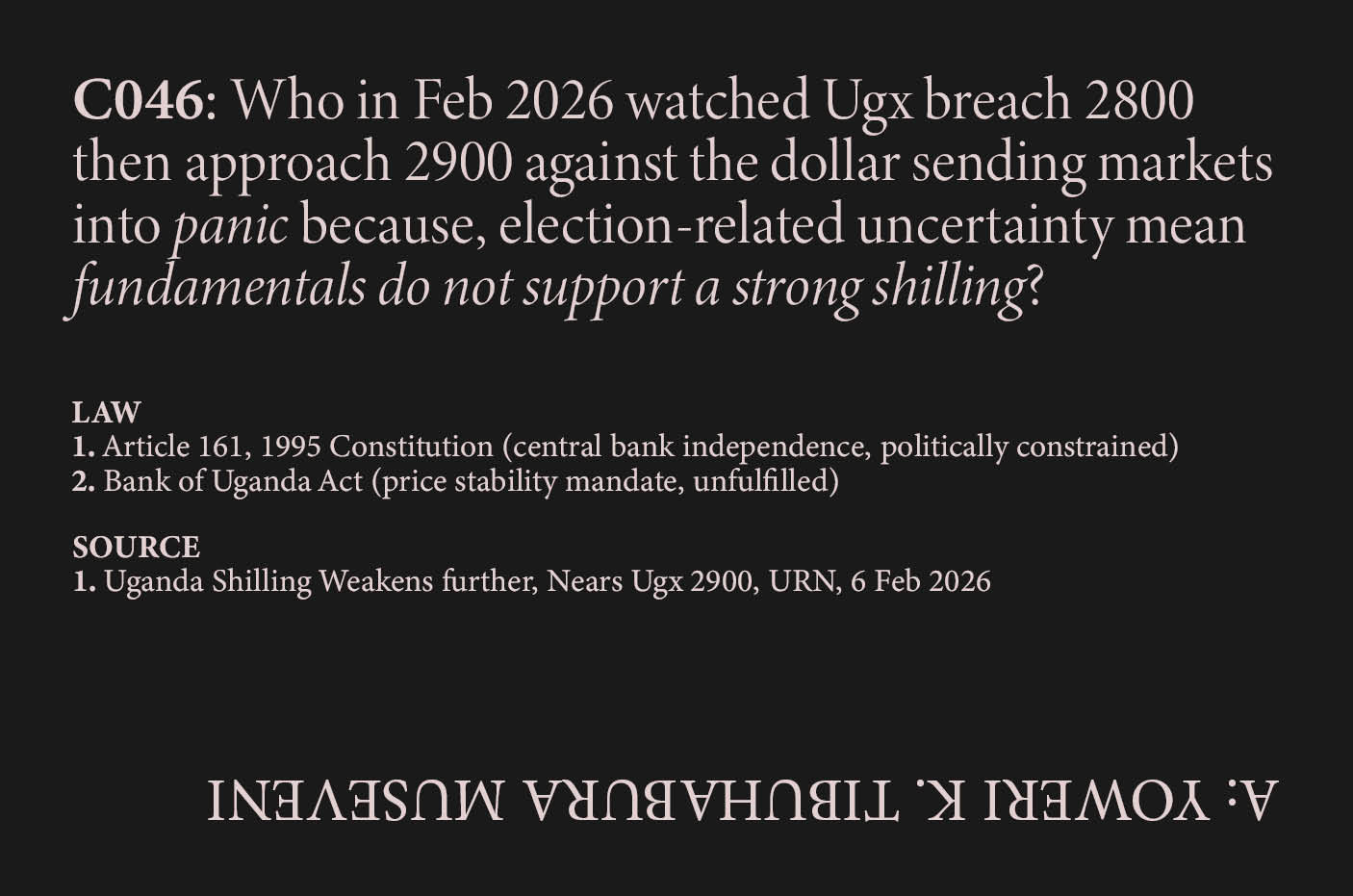 Shilling Crashes