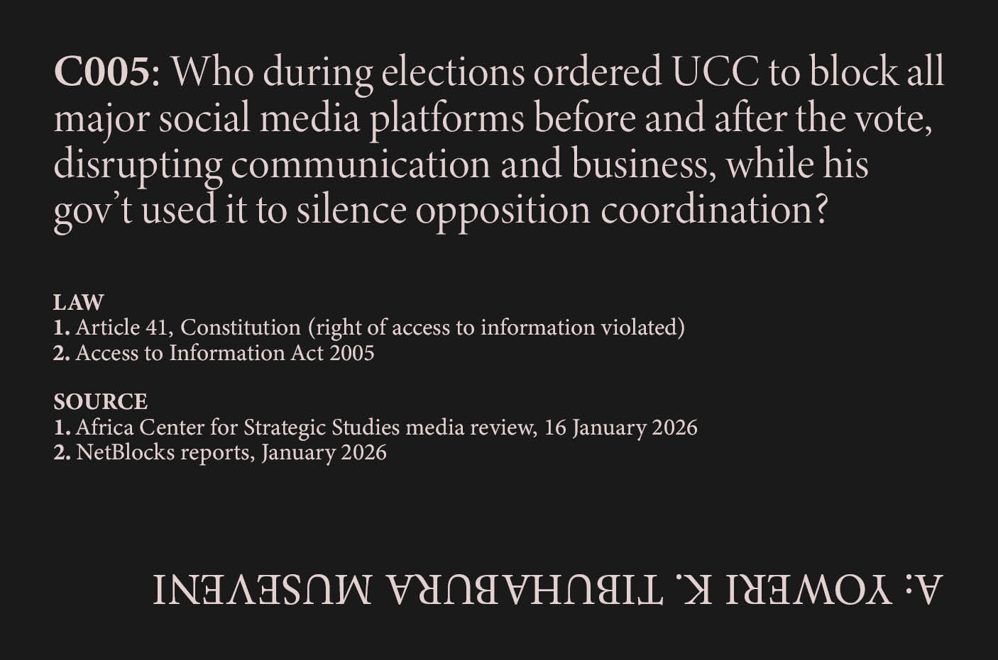 Social Media Blockade
