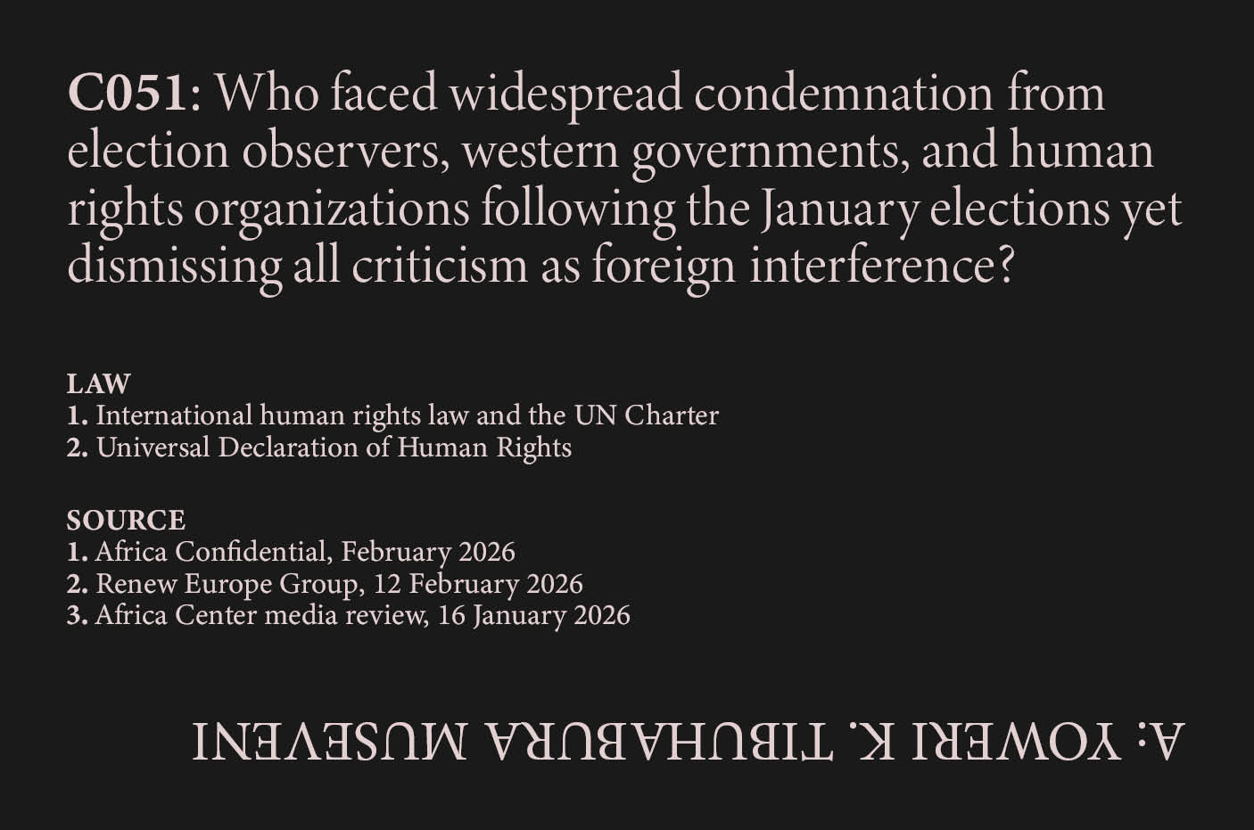 International Observers