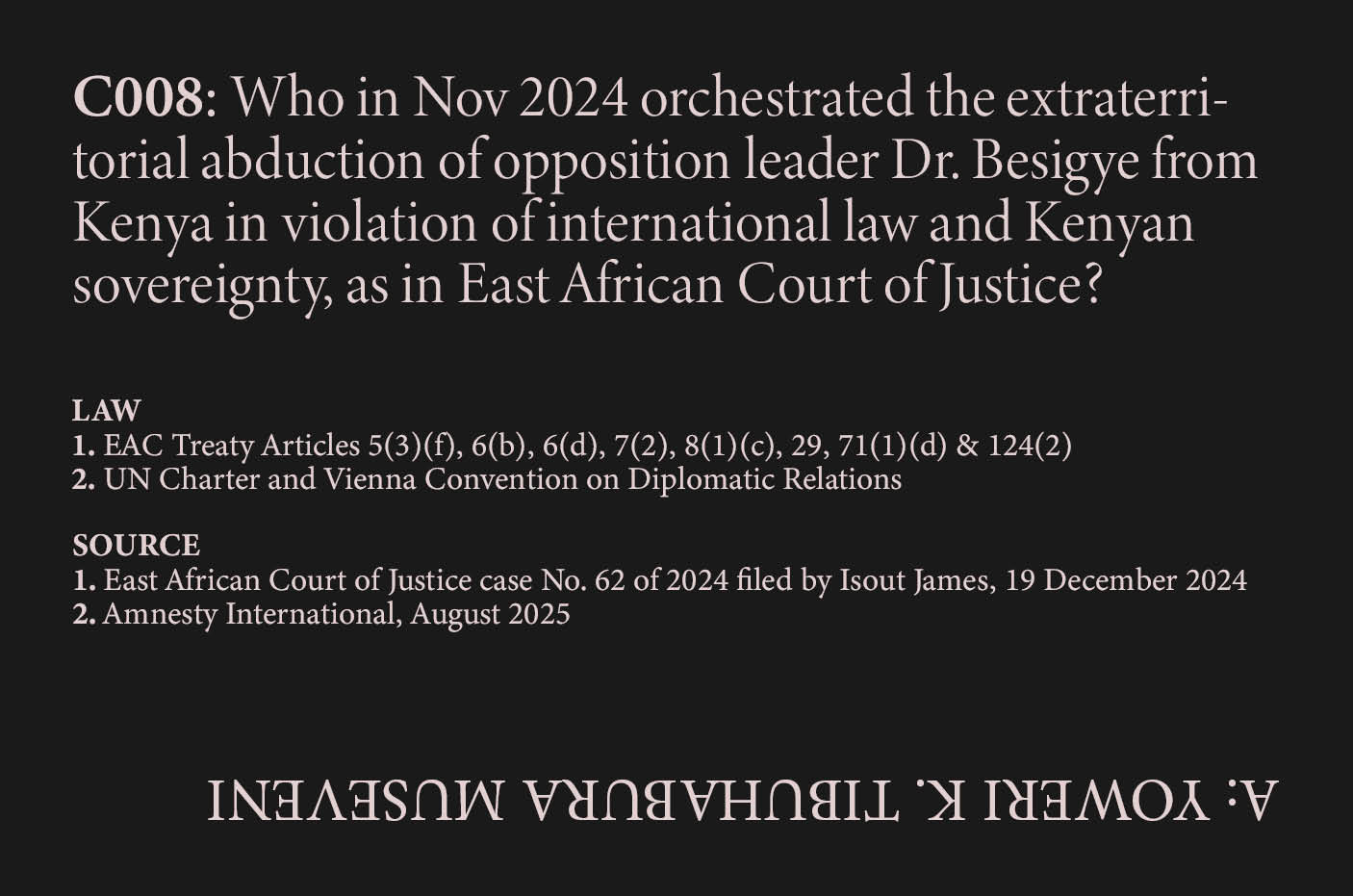 Besigye Abduction