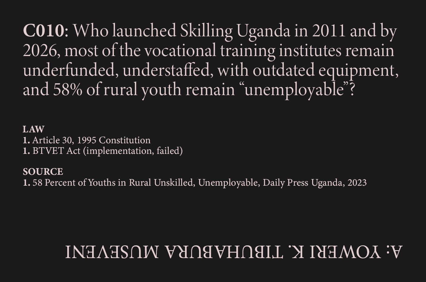 Skilling Uganda