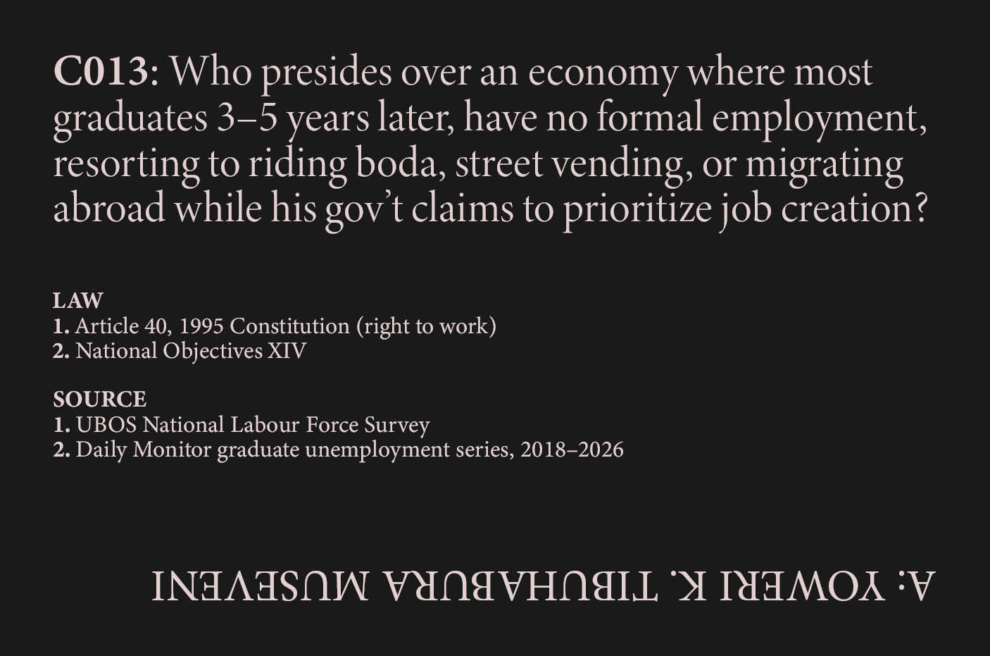 Graduate Unemployment Years