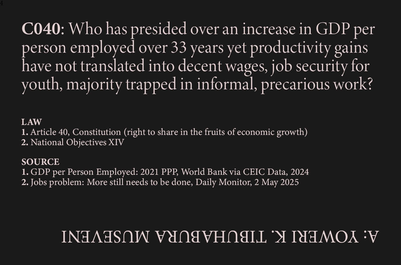 Underemployment