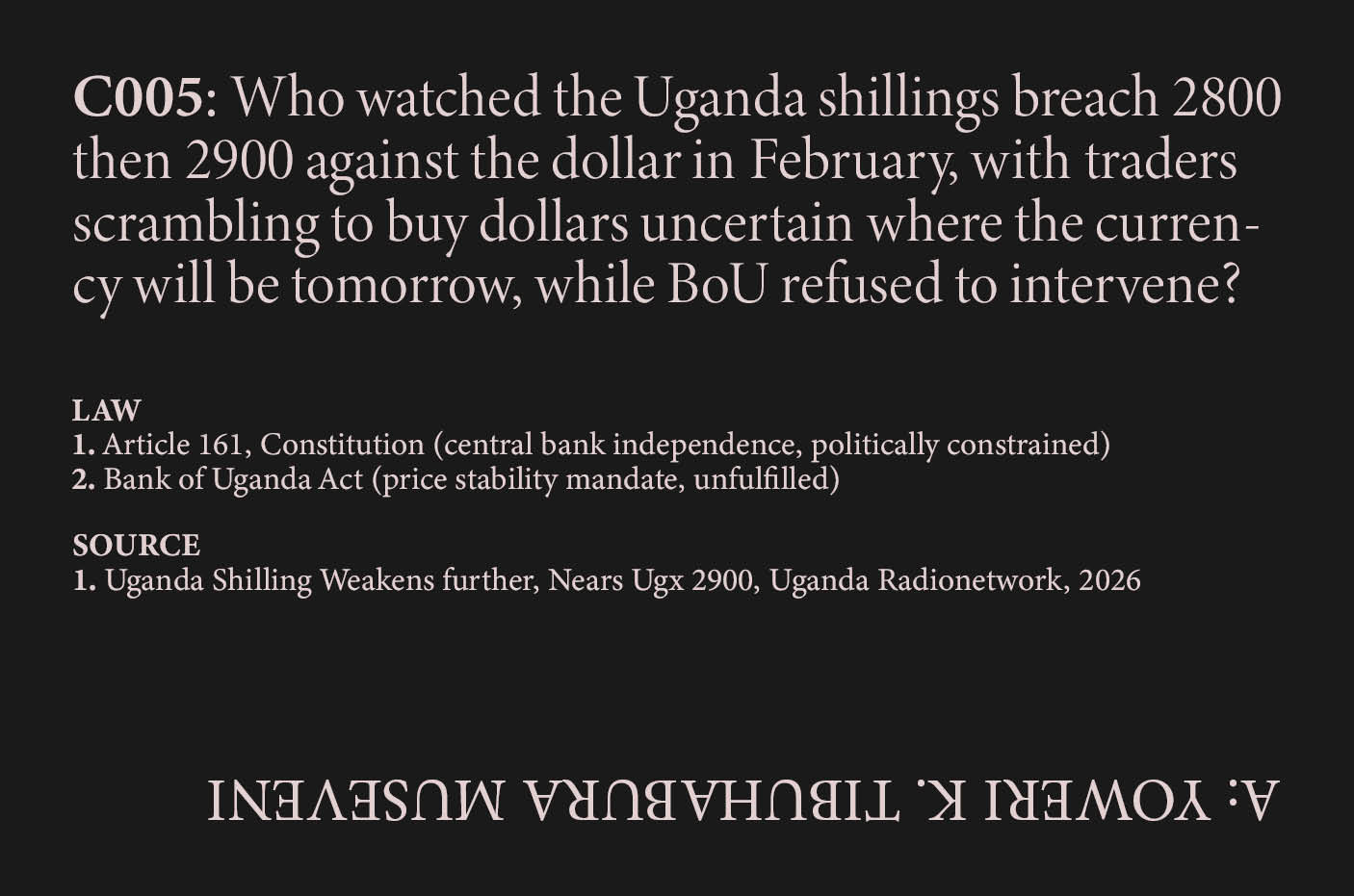 Shilling Crashes